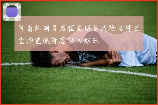河南队明日启程昆明备战徐浩峰王金帅重返阵容助力球队
